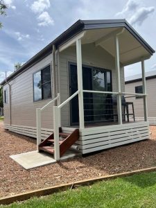 cabin in the Hunter Valley caravan park